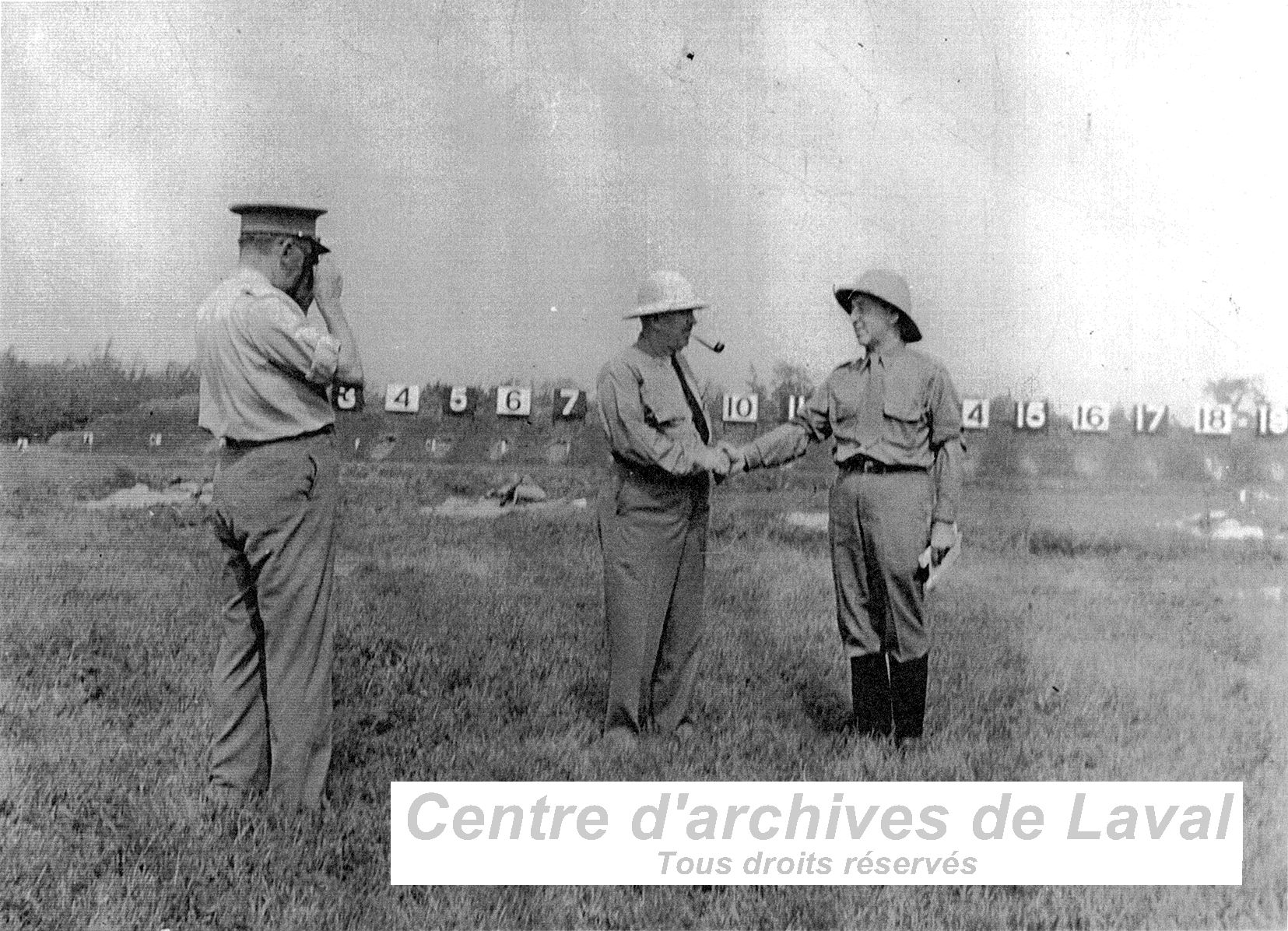 Gardiens du pnitencier Saint-Vincent-de-Paul au champs de tir